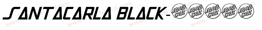santacarla black字体转换